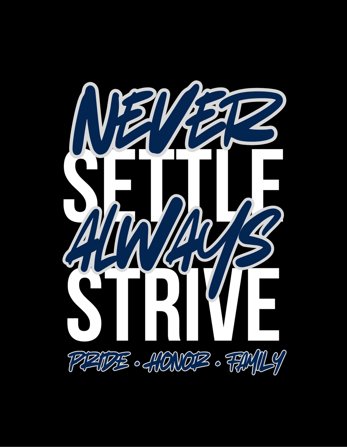 Always Strive Never Settle